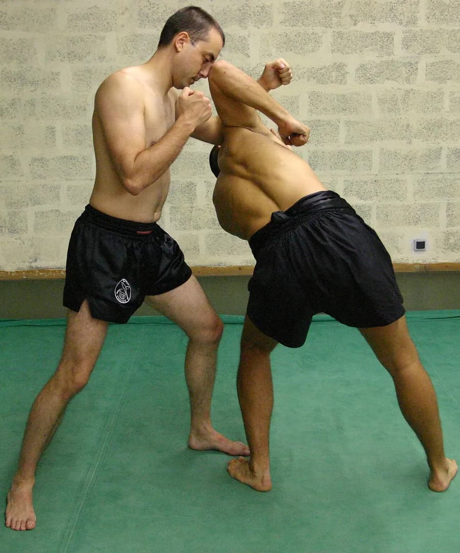 Lethwei fighter with hand wraps