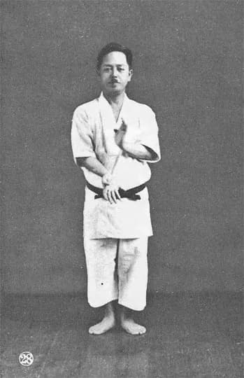 Shito-ryu karate practitioner in kata stance
